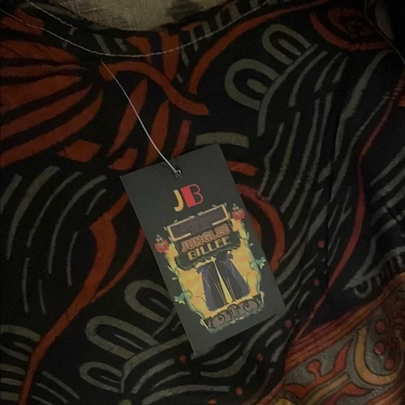 Bohemian Multicolor Sleeveless Double Layer Shift Dress with belt - Picture 4 of 4